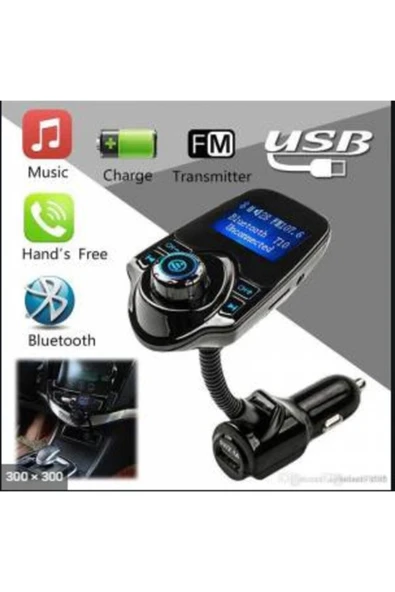 Kingboss T10 Wifi Bluetooth Araç Kiti Fm Usb Fm Transmitter