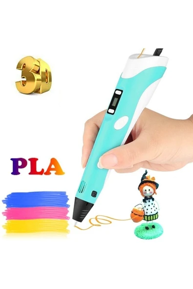 Karışık 3d Pen 3 Boyutlu Yazıcı Kalem 3 Renk X 3 Metre Filament 3d Printing Pen - Resim 2