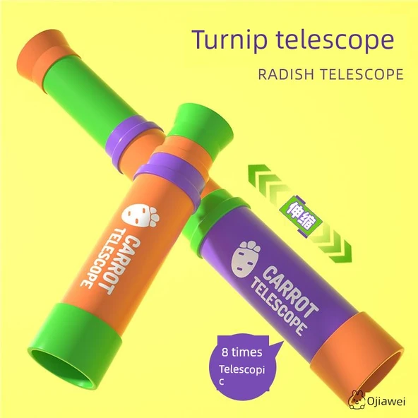 Çocuklar için Teleskop Oyuncak - İkili Paket - Renk Rastgele - 2