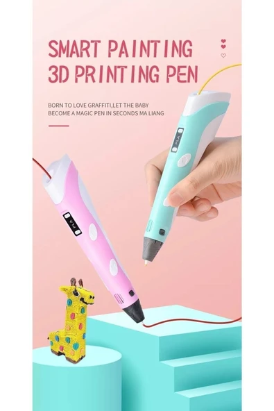 Karışık 3d Pen 3 Boyutlu Yazıcı Kalem 3 Renk X 3 Metre Filament 3d Printing Pen - Resim 5