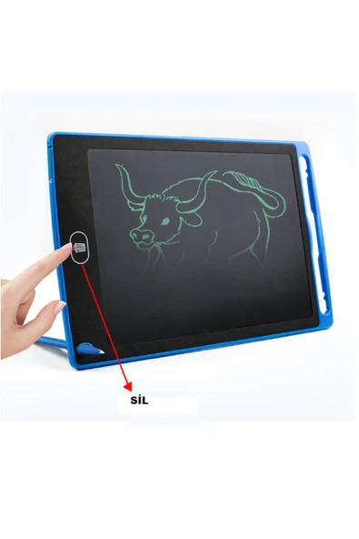 sonteknolojim 12" Renkli Dijital Yazı Tahtası 12 Inc Grafik Tablet Dijital Not Tahtası Yaz Sil Dijital Not Tahtası - 6