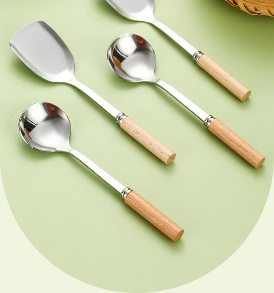 DIY Mini Paslanmaz Çelik Çocuklar İçin Kürek Sofra Takımı - Ultra İnce Kaşık - 8