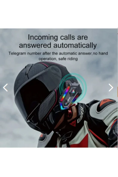 ONREZ Y20 5.3 Motosiklet Kask Kulaklık Intercom Işıklı Motorsiklet Interkom - 2