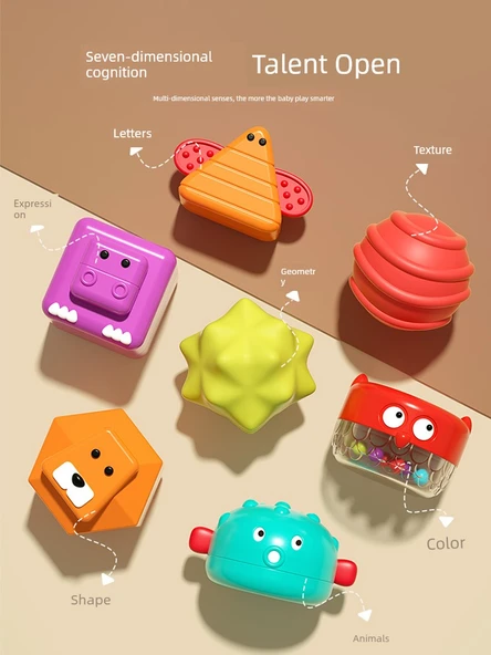 Montessori Kutu Evi - Bölüm B- Gelişmiş Versiyon + Hayvan Bez Kitabı - 4