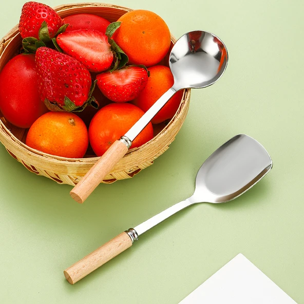 DIY Mini Paslanmaz Çelik Çocuklar İçin Kürek Sofra Takımı - Ultra İnce Kaşık - 5