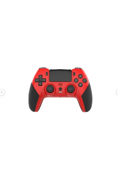 ONREZ T29-RED-PS4 Gamepad, Bluetooth Kablosuz ve Kablolu Çift Motorlu, Dokunmatik Ekranlı 6 Eksenli