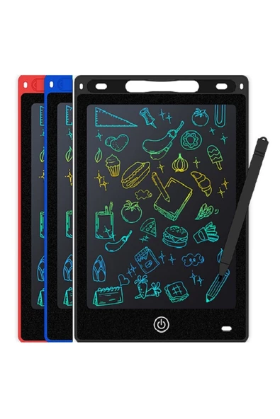 sonteknolojim 12" Renkli Dijital Yazı Tahtası 12 Inc Grafik Tablet Dijital Not Tahtası Yaz Sil Dijital Not Tahtası - 7