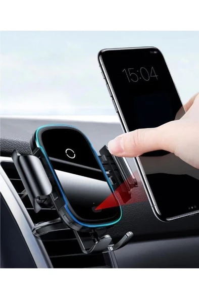 Baseus 2'si 1 Arada, Araç/Otomobil İçi Cep Telefonu Tutucu, Siyah - Mavi, Hem Araç Kalorifer Peteği/Havalandırma Mazgalları/Klima Boşluğuna Hem de Torpido Üstüne Uygun Outlet - 3