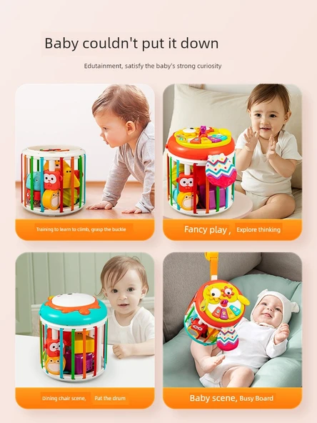 Montessori Kutu Evi - D-Deluxe Versiyon + Hayvan Bez Kitabı - 2
