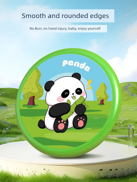 Çocuklar için Yumuşak Frisbee - 20cm Küçük Panda (70g, Yumuşak Kalın, Vurmaz) - 4