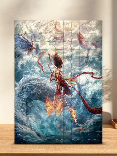 Ahşap Karikatür Yapboz - Which Seal God - 1000 Parça - 50x70cm - Çerçevesiz