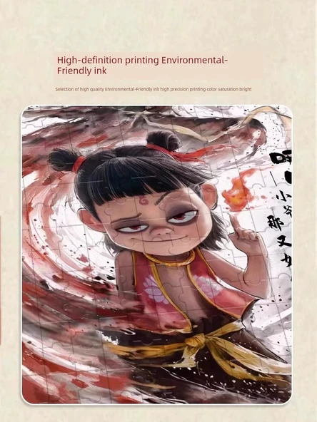 Ahşap Karikatür Yapboz - Which Magic Boy - 1000 Parça - 50x70cm - Çerçevesiz - 11