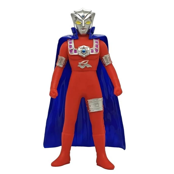 23cm Yumuşak Yapıştırıcı Kırmızı Pelerin Cello Ultraman Aksiyon Figürü - 5