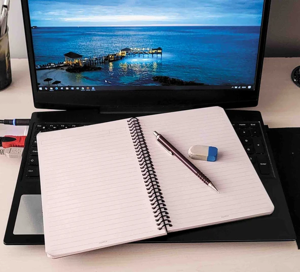 Natural Journal A5 Defter Sert Kapak 160 Sayfa, Spiralli 80 yp. KARELİ - 5