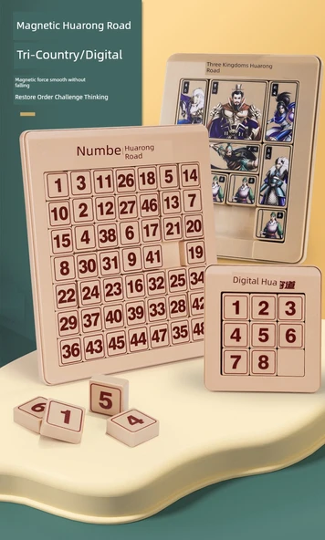 Manyetik Dijital Klotski Bulmaca - 36 Kafes - 8