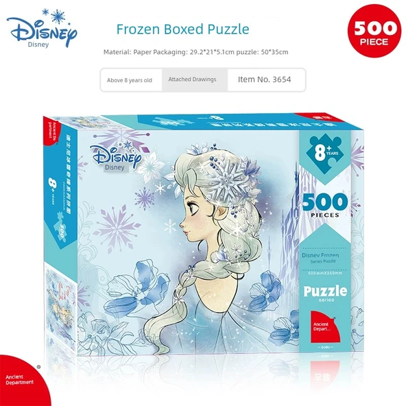 500 Parça Disney Karikatür Yapbozu - Buz ve Kar B
