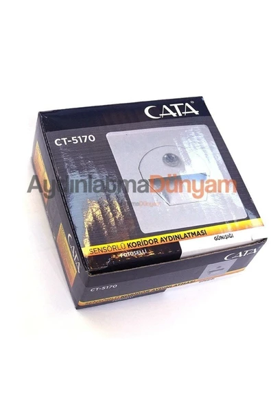 Cata 1w Sensörlü Fotoselli Koridor Led Aydınlatma Ct-5170 - Beyaz Işık - 2