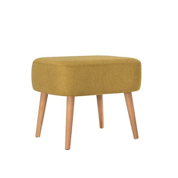 Sirius Dekoratif Puf - Sarı 50x42x43 cm - 3