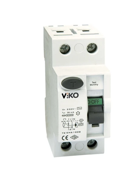 VİKO 2x40a 30ma Kaçak Akım Rölesi