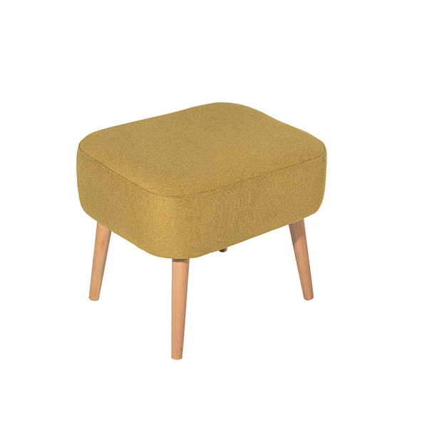 Sirius Dekoratif Puf - Sarı 50x42x43 cm - 4