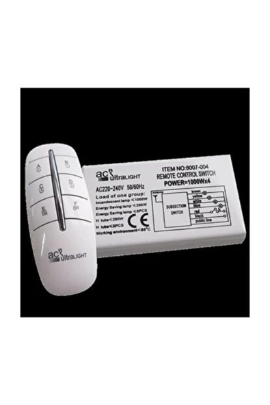 ACK Ay30-00140 220v Dörtlü Avize Kumandası