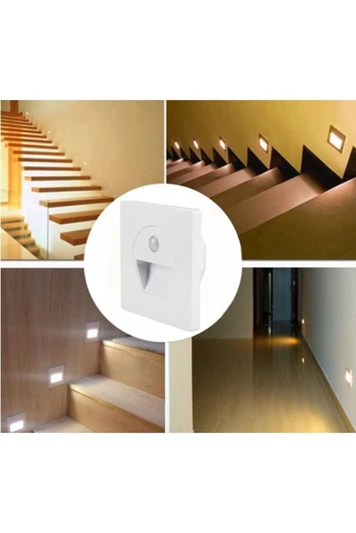 Cata 1w Sensörlü Fotoselli Koridor Led Aydınlatma Ct-5170 - Beyaz Işık