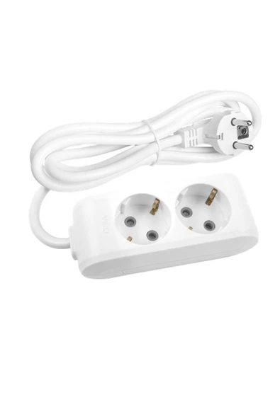VİKO Viko Multi-let 2li 5mt Topraklı Çocuk Korumalı Uzatma Priz (90113205) - 2