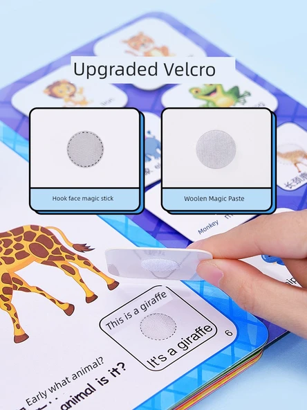 Montessori Sessiz Kitap - Açık Gri (Şekiller) - 8 Sayfa - Resim 4