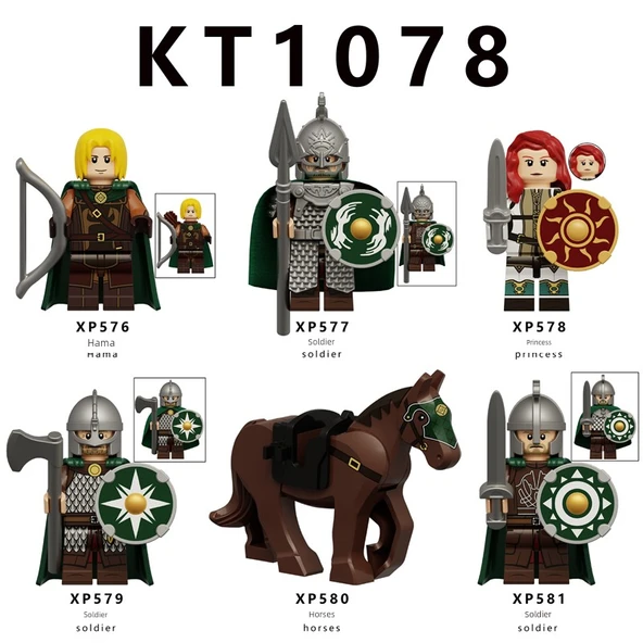 Lego Yüzüklerin Efendisi Rohan Savaşçı Ordusu Yapı Blokları Figürü - XP576-581 Altı Paragraf