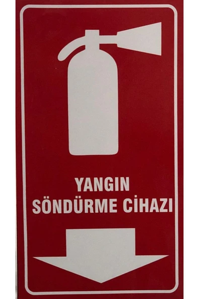 Masser Yangın Söndürme Yangın Söndürme Cihazı Uyarı Levhası 25x15 Ebatında