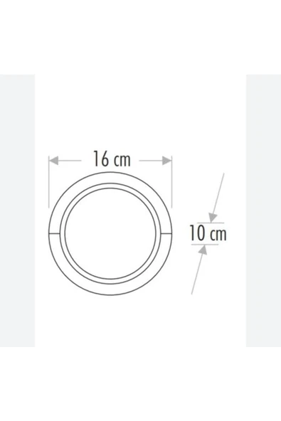 Cata Ct-7073 15 Watt Dekoratif Dış Ve Iç Mekan Aplik Günışığı 3200 Kelvin - 2