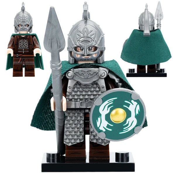 Lego Yüzüklerin Efendisi Rohan Savaşçı Ordusu Yapı Blokları Figürü - XP577-Rohan Askerleri (6)