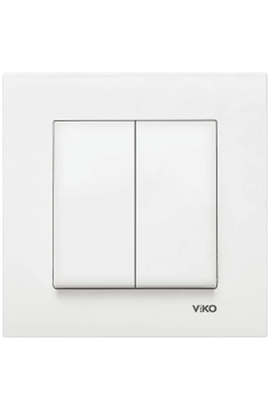 VİKO Viko Karre Komütatör Beyaz (Çerçeve Dahil) 90967002 (8 Adet) - 3