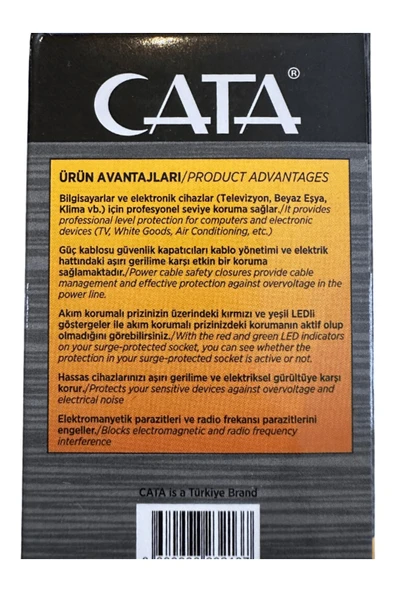 Cata 1 Adet Ct-9186 Akım Ve Çocuk Korumalı Tekli Kablosuz Priz 1adet - 3