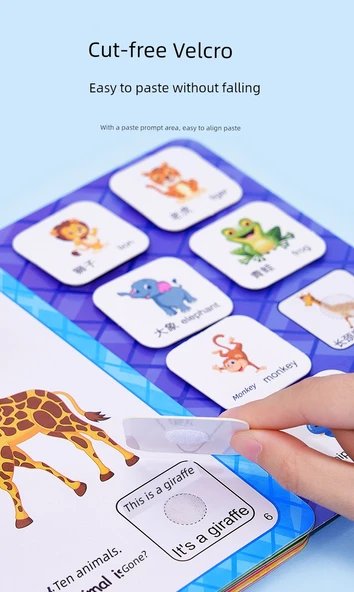 Montessori Sessiz Kitap - Açık Gri (Şekiller) - 8 Sayfa - Resim 10