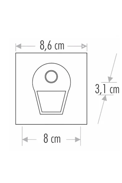 Cata 1w Sensörlü Fotoselli Koridor Led Aydınlatma Ct-5170 - Beyaz Işık - 5