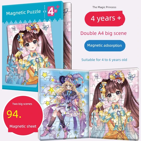 Manyetik Bulmaca - 4 Yaş + Sihirli Prenses