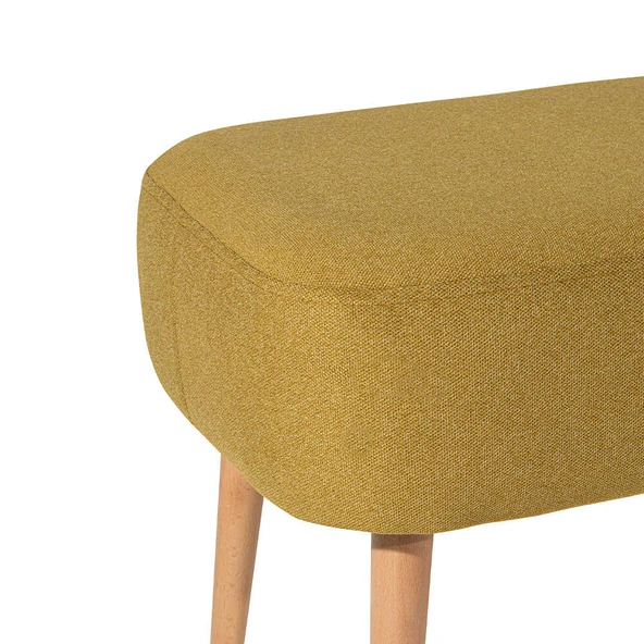 Sirius Dekoratif Puf - Sarı 50x42x43 cm - 5