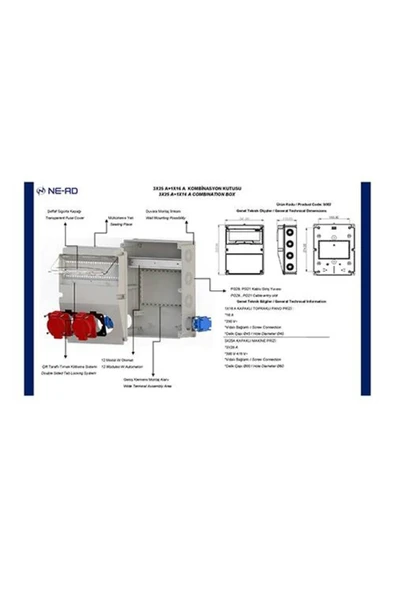 NEAD ARAS NEAD 3X25 A 2 Adet Ön + 1X16 A 2 Adet Yan NEAD 5002 - 4