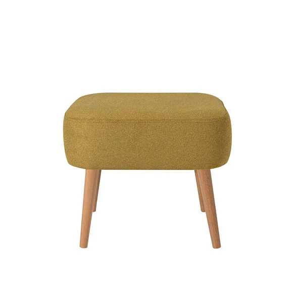 Sirius Dekoratif Puf - Sarı 50x42x43 cm - 2
