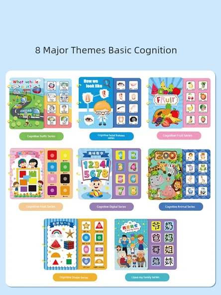 Montessori Sessiz Kitap - Açık Gri (Şekiller) - 8 Sayfa - Resim 5