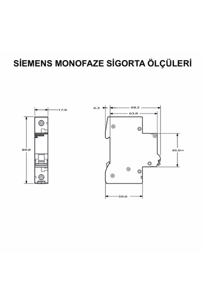 Siemens 5sl6110-7ya Otomatik Sigorta Klasik 10a C Tipi - 3