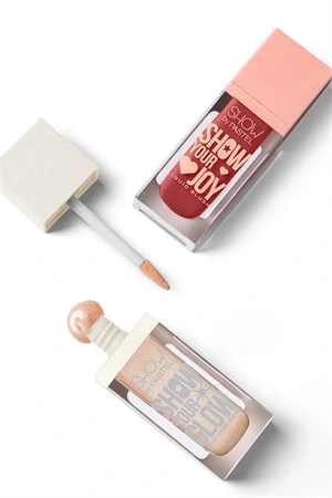 Mix & Match Glow Liquid Highlighter 72 & Joy Liquid Blush 57 Pastel - 3