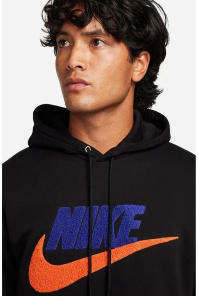 Club Fleece Erkek Siyah Sweatshirt - 3