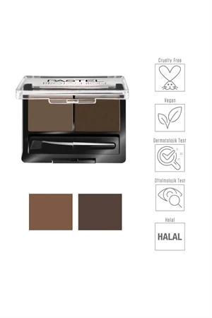 Pastel Profashion Eyebrow Duo 03 Dark Kaş Farı Shape It Transparan Kaş ve Kirpik Maskarası - Resim 3