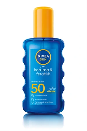 Nivea Sun SPF50 Güneş Koruyucu ve Ferahlık Vücut Spreyi 200 ml