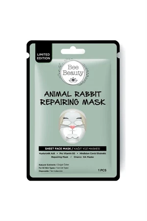 Bee Beauty Aloe Vera Kolajen Yüz Kremi 50 ml Animal Kağıt Maske Set 3 X 25 Gr - 3