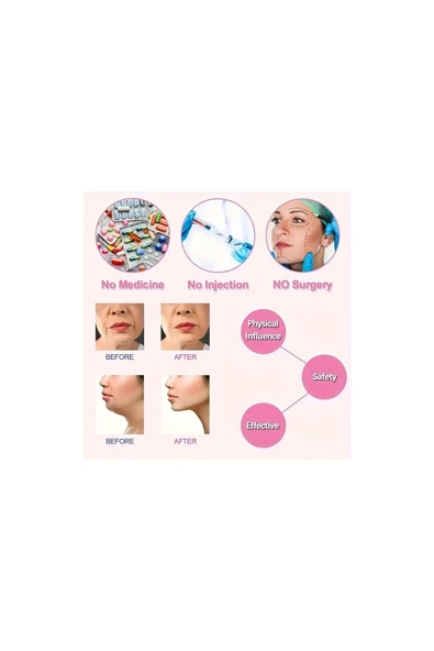 Parfümsüz Pembe Yüz Kaldırma & Sıkılaştırma Cihazı – V-Şekilli Çene Hatı Şekillendirici | Gülümseme Tasarımlı Yüz Egzersiz Aleti | Kas Antrenman Yardımcısı - 5