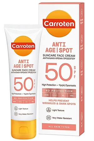 Carroten Anti-Age & Spot SPF 50 Yüz Güneş Kremi – Leke ve Yaşlanma Karşıtı Yüksek Koruma, 50 ml - Resim 2