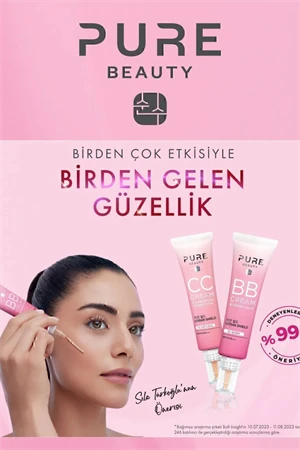 Pure Beauty Canlı ve Eşit CC Krem Spf50 Pa+++ Natural 30 ml - Resim 4